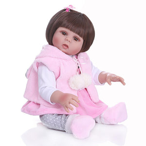 Bebê Boneca reborn prova d'água 48cm Frete Gratis