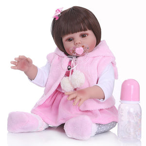 Bebê Boneca reborn prova d'água 48cm Frete Gratis